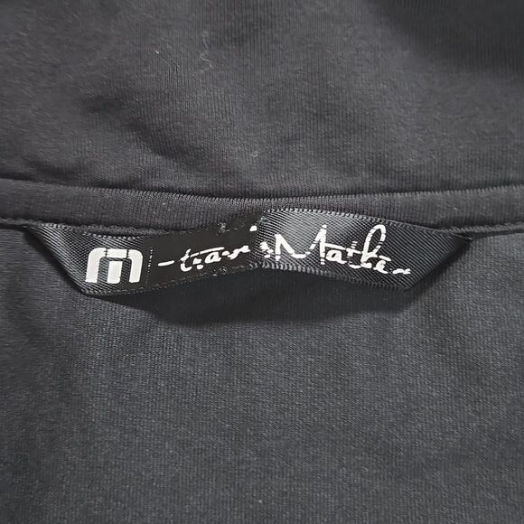 TRAVIS MATHEW PITTSBURGH PENGUINS BLACK LONG-SLEEVE THREE-QUARTER ZIP PULLOVER - Picture 3 of 12